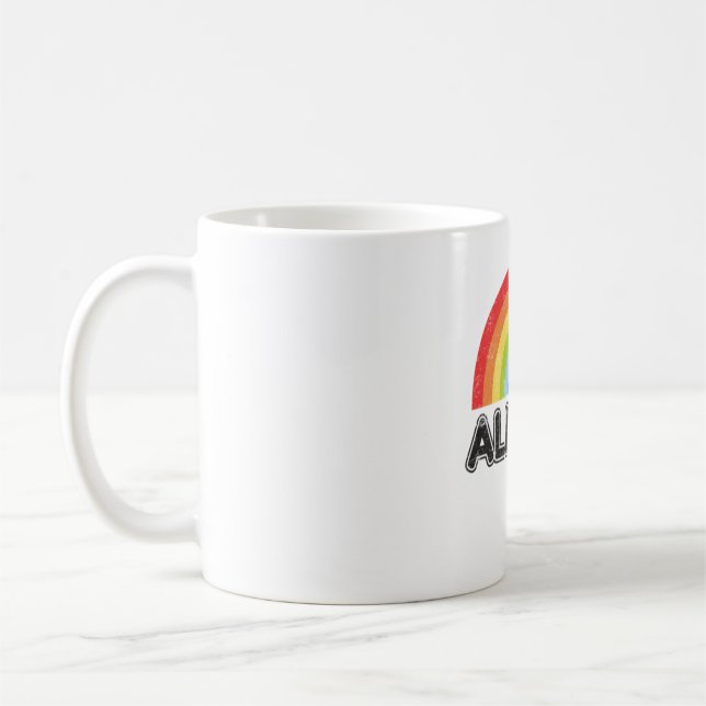 Mug Ally AF Gay pride LGBT Drapeau cadeau (Gauche)