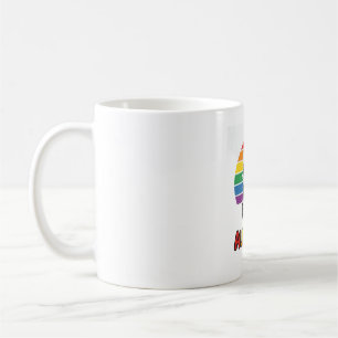 Mug Ally Cat Rainbow Pride Vintage Chat T-shirt Design