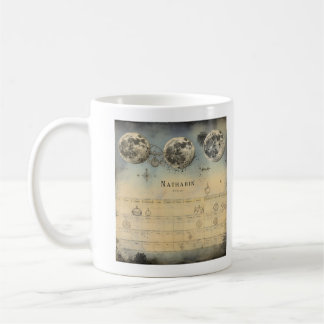 Mug Almanac de la phase de la lune rétro - Ele céleste