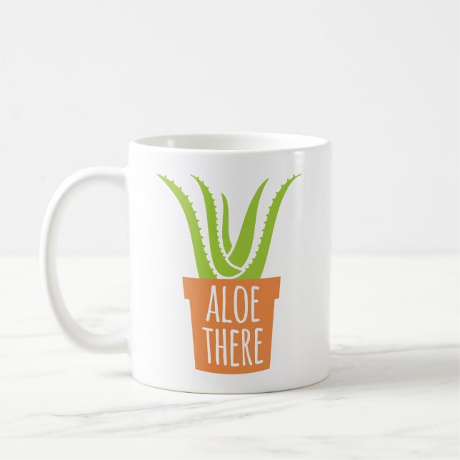 Mug Aloès de jardinage drôle de calembour là (Gauche)