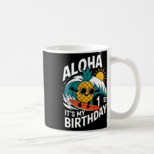 Mug Aloha 1er anniversaire Hawaï Pinède Surf Tropic