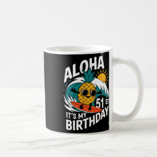 Mug Aloha 51e anniversaire Hawaï Pinède Surf Tropi