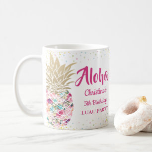 Mug Aloha Aquarelle Tropical Pink Ananas