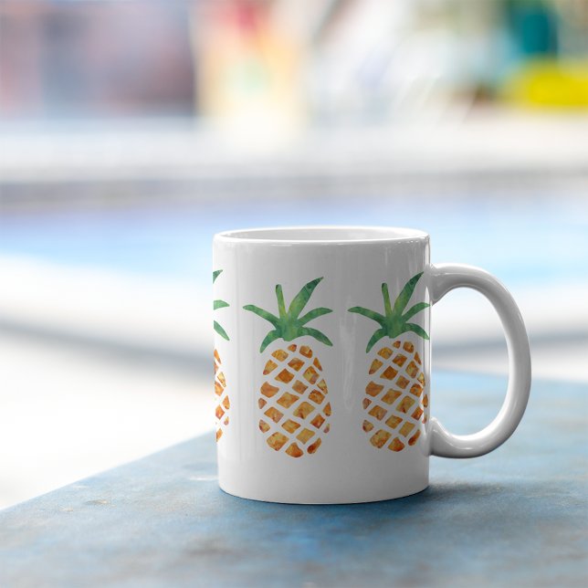 Mug Aloha Aquarelle tropicale ananas (Créateur téléchargé)
