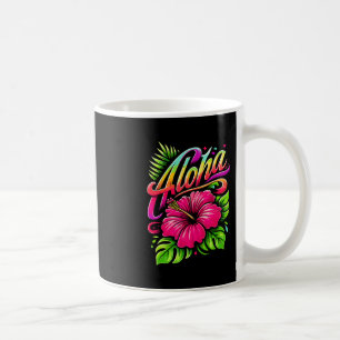 Mug Aloha Fleur Tropicale Vacances Hawaï Été Plage