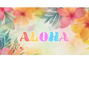 Mug Aloha Fleurs Hawaïennes Aquarelle 