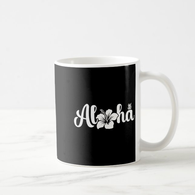 Mug Aloha hawaï fleur tropical île hawaïenne enfants (Droite)
