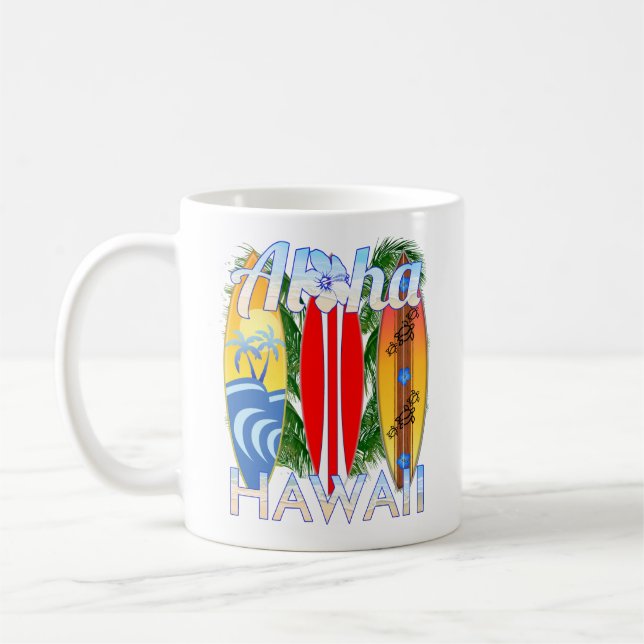 Mug Aloha Hawaii Islands Surf (Gauche)