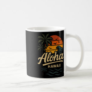Mug Aloha Hawaii Plage Été Surf Rétro 70s