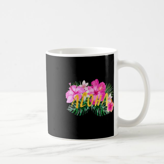 Mug Aloha Hibiscus Fleurs (Droite)