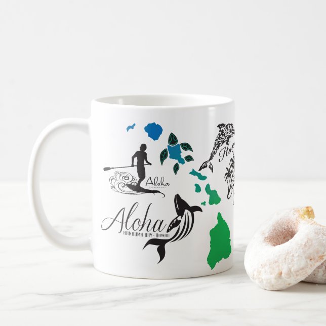Mug Aloha îles d'Hawaï (Avec donut)