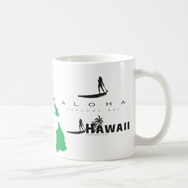 Mug Aloha Îles d'Hawaï Surf (Droite)