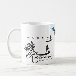 Mug Aloha îles d'Hawaï surfant