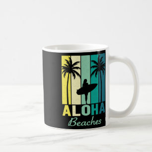 Mug Aloha Plages Surfer Girl Hawaii Vintage Hawaii