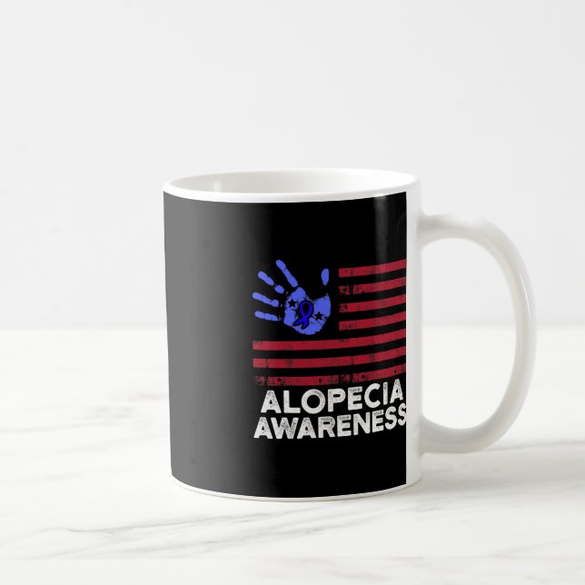 Mug Alopecia Sensibilisation Perte de cheveux Guerrier (Droite)