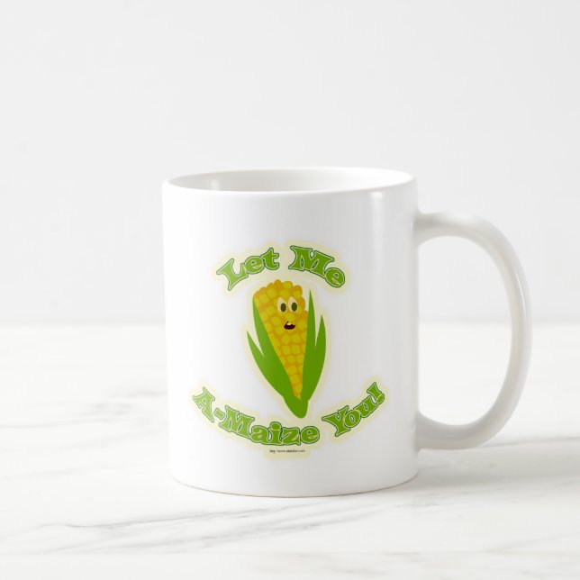 Mug Alors A-Maize-ing Corn mignon Caractère de dessin (Droite)