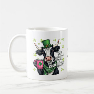 Mug Alors Chanceux Boujee Rétro St Patrick's Day