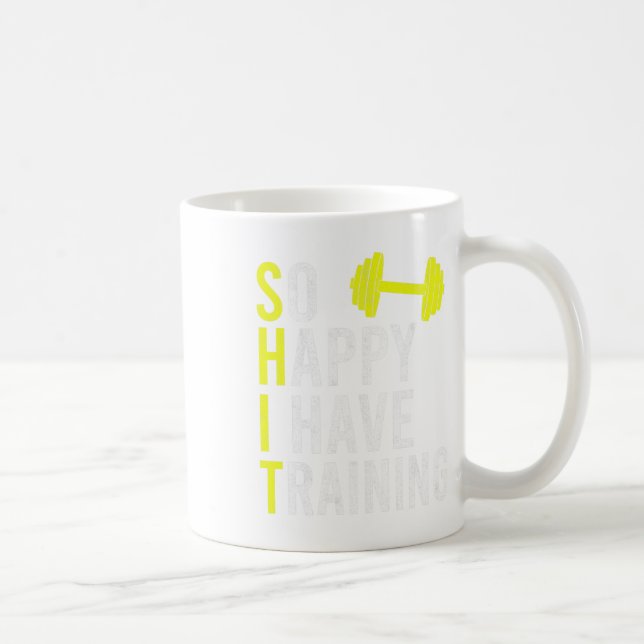 Mug Alors Heureux J'Ai Entraînement Bodybuilding Gym W (Droite)