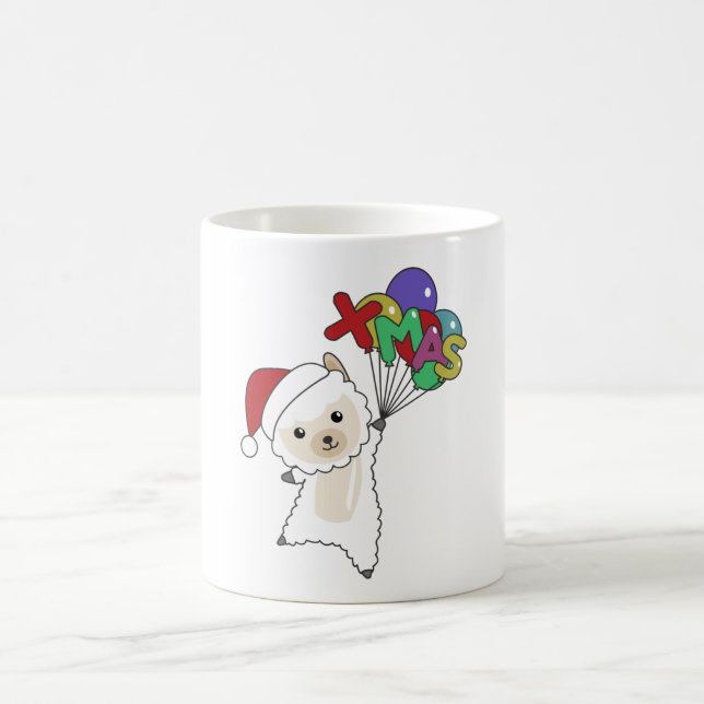 Mug Alpaca Joyeux Noël Animaux d'hiver Alpacas (Centre)