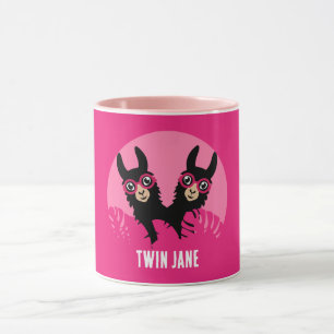 Mug Alpaca llama Twins