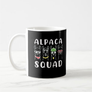 Mug Alpaca Squad Gangster Funny Alpaca Amis