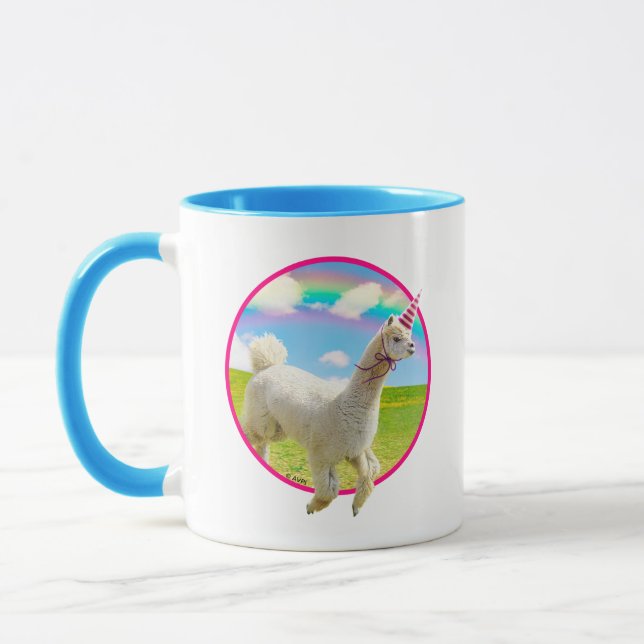 Mug Alpaca Unicorne sous ciel ouvert (Gauche)