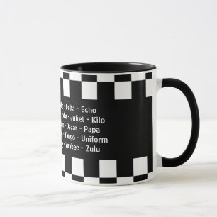 Mug Alpha Bravo Charlie Echo Alphabet phonétique