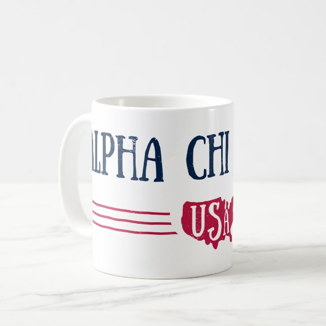 Mug Alpha Chi Omega - Etats-Unis (Devant gauche)