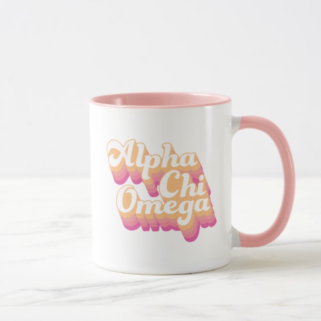 Mug Alpha Chi Omega| Script Super (Droite)