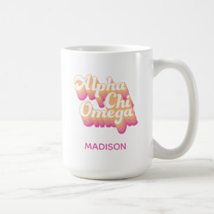 Mug Alpha Chi Omega  Script Super
