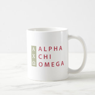 Mug Alpha logo empilé par   d'Omega de Chi