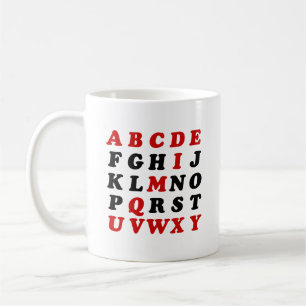 Mug Alphabet anglais