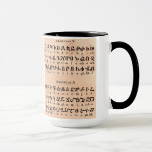 Mug Alphabet arménien