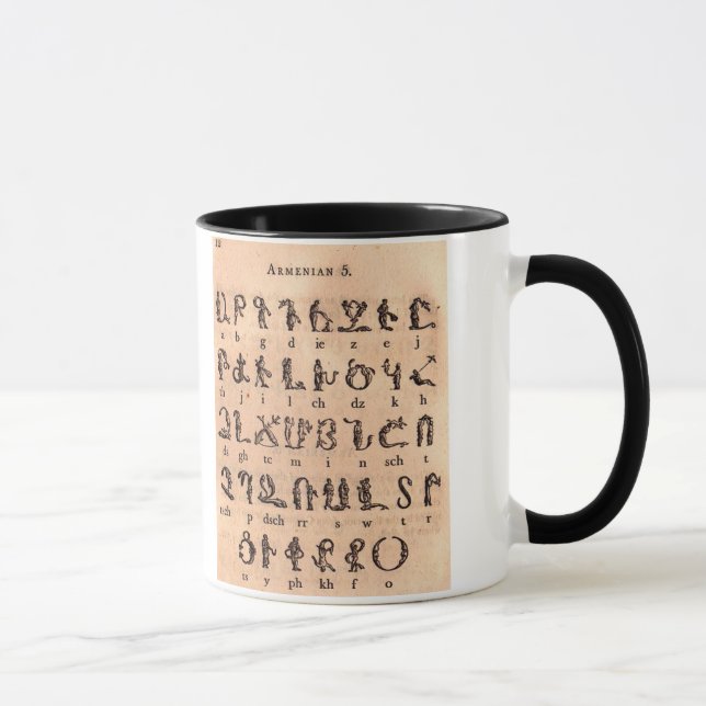Mug Alphabet arménien (Droite)