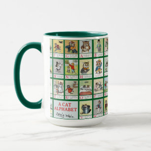 Mug Alphabet de chat, Louis Wain