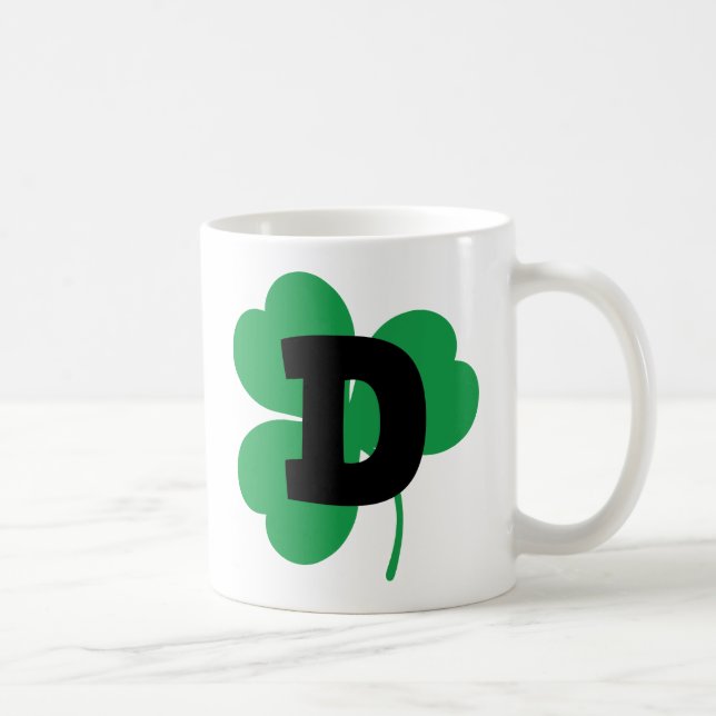 Mug Alphabet de la lettre D de St Patrick (Droite)