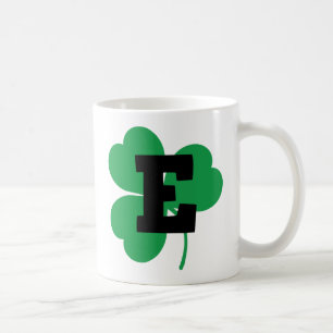 Mug Alphabet de la lettre E de St Patrick