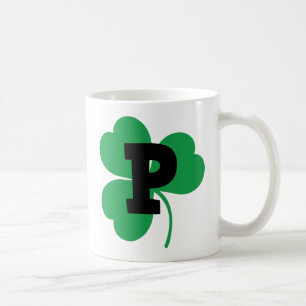 Mug Alphabet de la lettre P de St Patrick