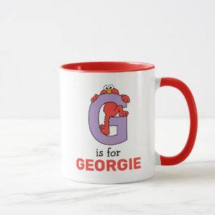Mug Alphabet d'Elmo G Violet