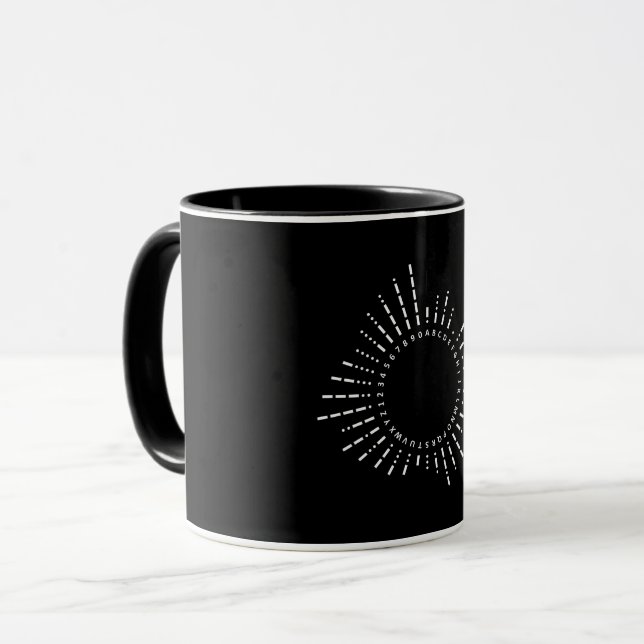 Mug Alphabet du Code Morse (Devant gauche)