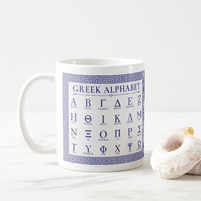 Mug Alphabet grec (Avec donut)