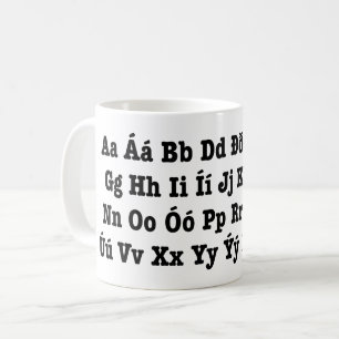 Mug Alphabet islandais [Íslenska Stafrófið]