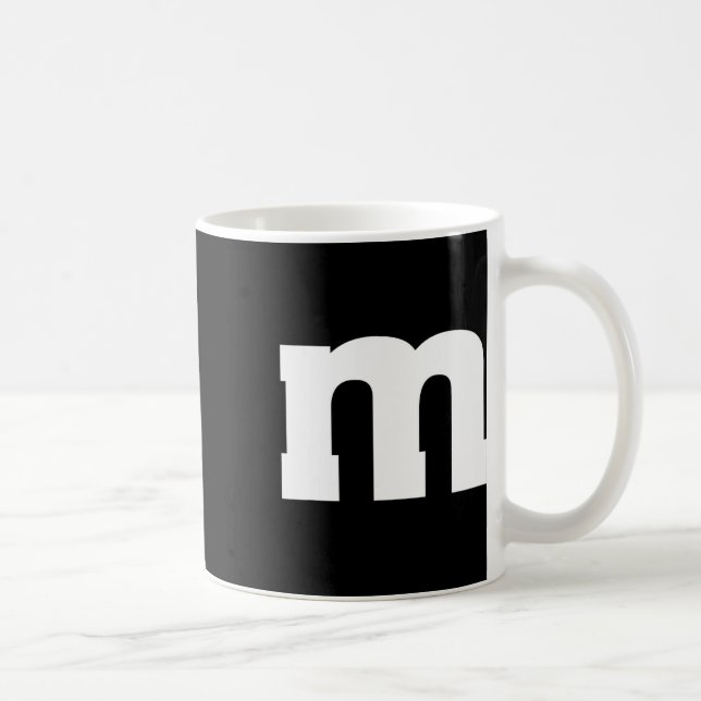 Mug Alphabet majuscule M (Droite)