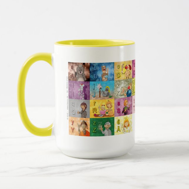 Mug Alphabet manuel allemand (Gauche)