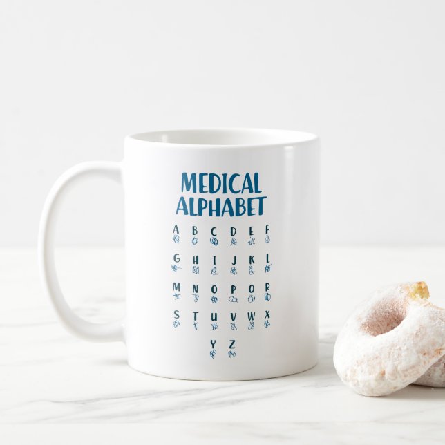 Mug Alphabet Médical (Avec donut)