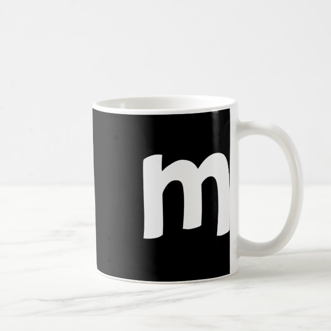 Mug Alphabet minuscule m (Droite)
