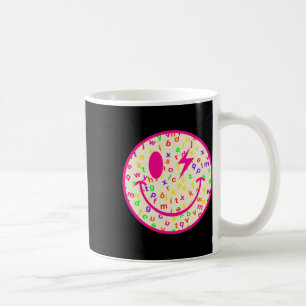 Mug Alphabet Visage Heureux Retour À L'École Enseignan