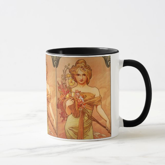 Mug Alphonse (Alfons) Mucha Bouquet (Droite)