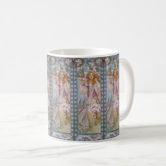 Mug Alphonse Maria Mucha – Art nouveau Jugendstil (Devant droit)
