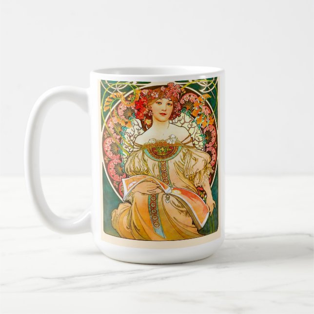 Mug Alphonse Mucha Art Nouveau Daydream (Gauche)
